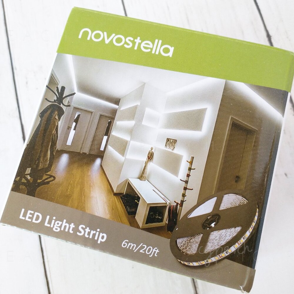 Novostella Dimmable LED Light Strip Kit New 20ft/6m Daylight White 360 LED 6000K
